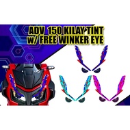 HONDA ADV 150 KILAY TINT WITH FREE EYE / ADV 150 KILAY TINT / ADV 150 ACCESSORIES / ADV 150 STICKER