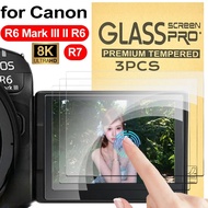 3PCS Camera Tempered Glass Film HD glass For Canon EOS-M50-M2 EOS-R50 EOS-R6-M2 EOS-R7 EOS-R5 EOS-R5
