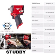 MILWAUKEE M12 stubby impact wrench