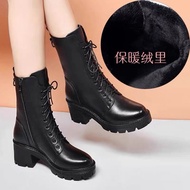🔥Taiwan Shipment🔥Martin Boots Thick Heel Martin Boots High Heel Martin Boots Middle Boots Thick Sole