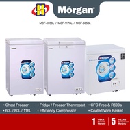 Morgan Chest Freezer (60L/80L/116L) Deep And Quick Freezing Dual Mode Chest Freezer MCF-0658L / MCF-0958L / MCF-1178L