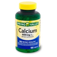Spring - Valley Calcium 600mg Natural Bone Health Calcium - 100 Tablets Pack of 3 Spring - Valley Ca
