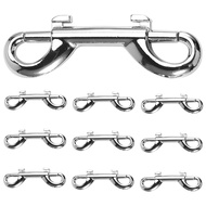 10pcs 88mm Double End Bolt Snap Hook Clips for Scuba Diving Zinc Alloy B-Shape Spring Carabiner
