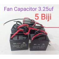 5 Biji 3.25uf Fan Capacitor 3.25 uf 3uf 3.0uf 3 uf