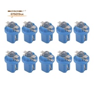 10Pcs LED Bulb Meter Dash B8-5D T5 Lamp with Holder Blue Tuning Auto Car Light
