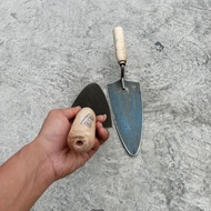 Sendok/Cetok Semen BAJA ASLI 20 cm original bahan bekas plat gergaji sendang/cetok tukang bangunan/r