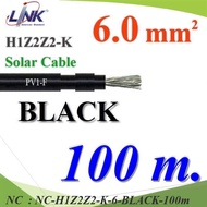NC 100 Meters PV Wire H1Z2Z2-K 1x6.0 Sq.mm. DC Solar Cable Cell H1Z2Z2-K-6-BLACK-100m
