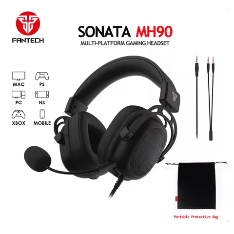 FANTECH MH90 3.5mm Wired Gaming Headset Surround Sound HIFI Multi Platforms Headphone For PC Phone P