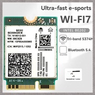 [M G L O] BE202 WiFi7 5374M Wireless Network Card Tri-Band 2.4/5/6G Bluetooth 5.4 Gigabit Adapter