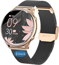 Screen Protector Compatible with RUXINGX Women's Smartwatch 1.39 Inch (Pack of 6) Flexible TPU Scree
