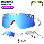 Pit Viper - The Merika Flip-Offs HDPV Polarized Blue แว่นตากันแดด แบบพลิกขึ้นได้ สไตล์สปอร์ต กันUV ล