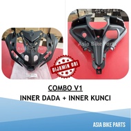 Yamaha Original Y16ZR Y16 V1 V2 Horn Cover Inner Dada Inner Kunci - BAX-F836K-00 BAX-F836L-00 BSM-F8