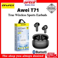 Awei T71 True Wireless Sports Bluetooth Earbuds |  Bluetooth 5.3, low latency | Brand New With Warranty !!!