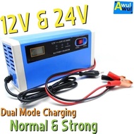 Battery Charger Car and Motorcycle Battery Charger/ 12-24V 10A with Lcd Battery Charger