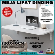 Id Minimalist Wooden Wall Folding Table - 120x40 100x40/ 90x30/ 80x40/ 60x40/ 60x30/ - Black White/
