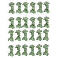 Gauze Cheesecloth Napkins Wrinkled Dinner Napkins Table Napkins Decorative Cloth Napkins (Green 24 P