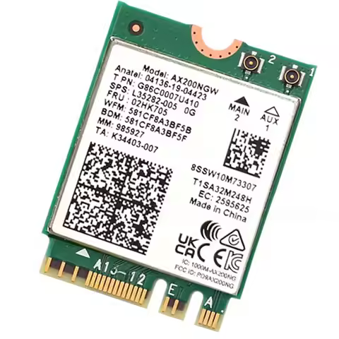 A85P AX200 AX200NGW Network Card M.2 NGFF 2.4Ghz/5G WI-FI 6 2974Mbps WiFi Card 802.11Ax Bluetooth 5.