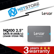 LEXAR NQ100 2.5” SATA III (6GB/s) UP TO 550MB/s READ - (256GB | 512GB | 1TB)