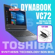 0.8KG SUPER SLIM LIGHT USED TOSHIBA DYNABOOK G83 / VC72 TS🔥FLIP X360 LAPTOP I5/7-7/8GEN 8 + 256GB RE