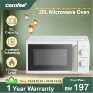 Comfee Microwave Oven 20L Inverter Countertop 5 Powers Lightweight Low-noise CMO-MM7P012NDPF(GN)