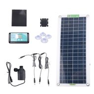 (GQWJ) 1Set 50W Solar Water Pump DC12V 800L/H Low Noise Solar Water Fountain Pump Solar Cell Water P