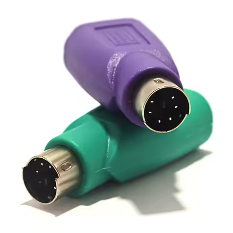 Keyboard Mouse Converter PS2 PS/2 Male To USB Female Adapter Converter For Usb Accessories Purple an