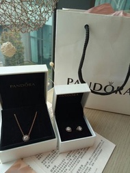 潘朵拉Pandora 項鏈 耳環
