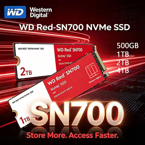 Western Digital WD Red SN700 1T 2TB 500GB NVMe SSD PCIe 3.0 M.2 2280 Internal Solid State Drive for 