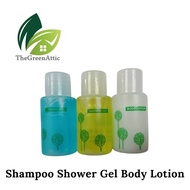 TheGreenAttic 30ml (50pcs) Hotel Shampoo Shower Gel Body Lotion Syampu Hotel Hair Shampoo Body Wash 