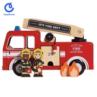 Le Toy Van Wooden Fire Engine