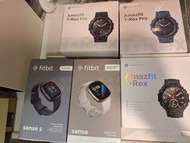 Fitbit Sense 1 2 Amazfit T-Rex Pro 智能手錶