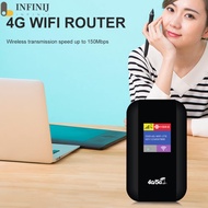 4G WiFi Router 150Mbps Pocket WiFi Router 2100mAh MiFi Modem with Sim Card Slot [infinij.sg]