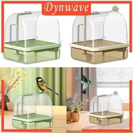 [Dynwave] Hanging Birds Bath Parrot Bathing Tub Cage Bird Shower Parrot Water Shower Bowl for Canary