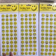 2 stickers embossed with emotional icons to decorate computer phone notebooks