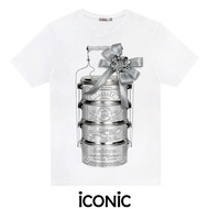 iCONiC PINTO T-SHIRT #20094X เสื้อยืด ลายปิ่นโต แต่ง เข็มกลัด ดอกพุดซ้อน เสื้อแฟชั่น  เสื้อสงกรานต์ เสื้อยืดสงกรานต์ เสื้อแฟชั่นผญ เสื้อออกงาน เสื้อทำงาน เสื้อไฮโซ