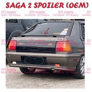 Proton Iswara Saga2 Rear Boot Bonnet Center Spoiler SP127  Bonet Saga LMST Material: Fiber