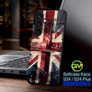 HP Samsung S24 Glass Softcase | S24FE | S24Plus | Fe Plus |GM54| Samsung S24Plus Case Cover | Mika F