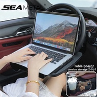 SEAMETAL Portable Car Laptop Computer Desk Mount Stand Eat Work Car Steering Wheel Dining Table Brac
