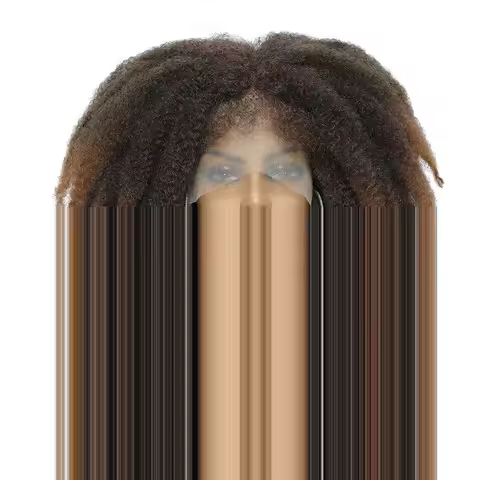 14" Afro Marley Braiding Hair Lace Front Wigs for Black Women Party Cosplay Wigs
