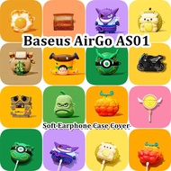READY STOCK For Baseus AirGo AS01 Case Cool Cartoon styling Soft Silicone Earphone Case Casing NO.3