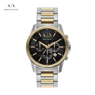 Armani Exchange Male Analog Watches ( AX7148SET ) - Quartz, Silver Case, 44 MM Round Dial,Two Tone S