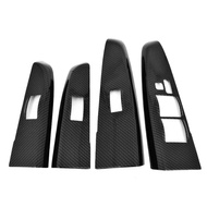 For Toyota Fortuner 2005 2014 Carbon Fiber Pattern Car Power Window Switch Panel Cover Fortuner Inte