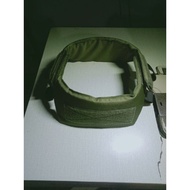 HIJAU Cordura D1000 Green Tactical Neck Protector Neat Stitching