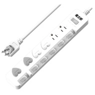 Dentaro Arbitrary Turn 7 Cut 6 Seats 3P Extension Cord KON-376V