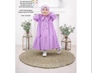 CERRY MESYA KIDS/GAMIS SET PLUS KERUDUNG 2-10/BAJU MUSLIM ANAK PEREMPUAN BAHAN MOSCRAPE PREMIUM/DRES