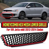 mk6 Car Honeycomb Hex Mesh Front Bumper Lower Grills Racing Grills For VOLKSWAGEN For VW Jetta mk6 2012-2014 Sedan Front