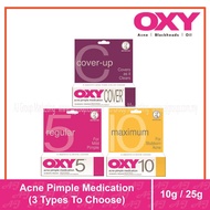 OXY Acne Pimple Treatment with Benzoyl Peroxide [Oxy 5/ Oxy 10/ Oxy Cover-up]( 10g /25g)