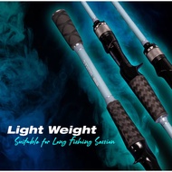 EXP HORIZ ROD 2 PCS & Butt Joint Fishing Rod Medium Light/Heavy Weight Bait Casting BC