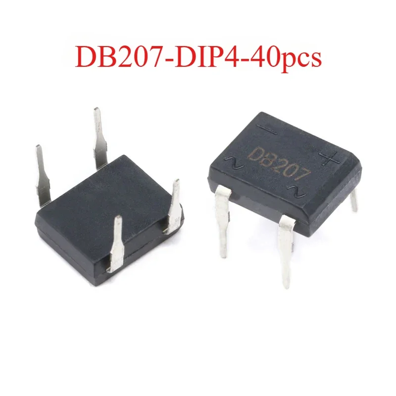 10PCS 20PCS 40PCS 50PCS Rectifiers DB107 DB207 Rectifier Diode DIP4 Diode Bridge Rectifier 1A 1000V