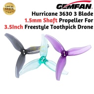 Gemfan Hurricane 3630 3 Blade Propeller 1.5mm Shaft for 3.5Inch FPV Freestyle Toothpick Drone (2 pai